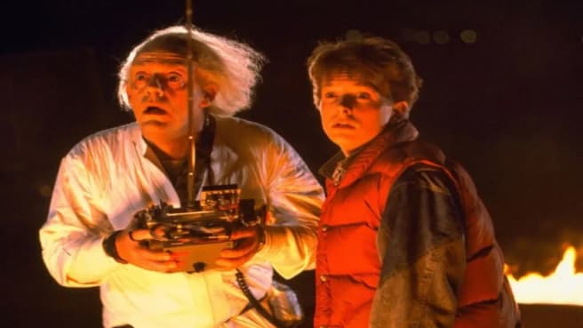 Doc Brown and Marty Mcfly from Back To The Future