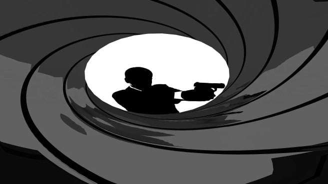 James Bond Logo with a gun.