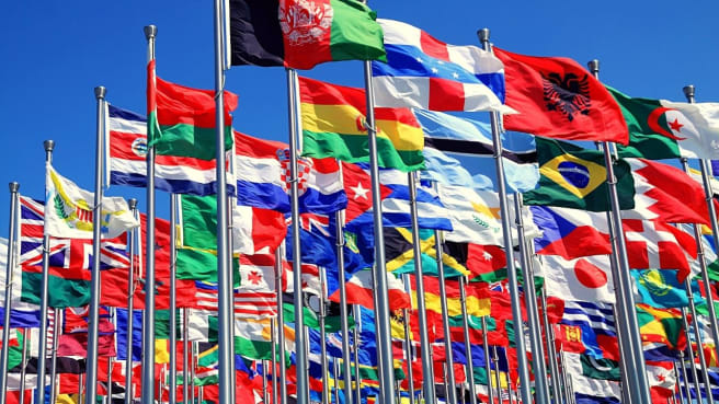 Many world flags