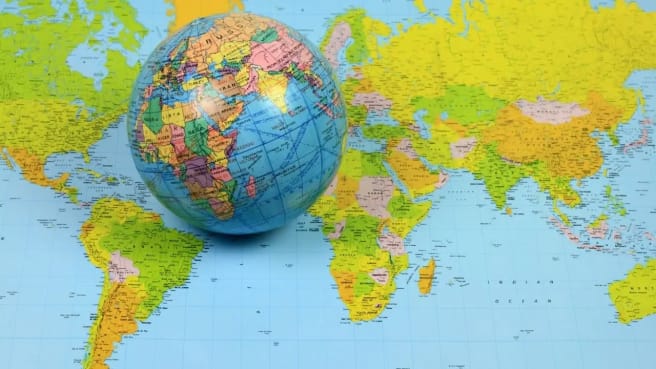 World map and countries of the world