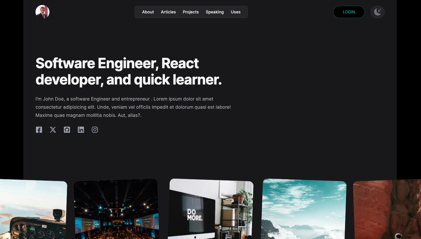 Personal Blog Preview