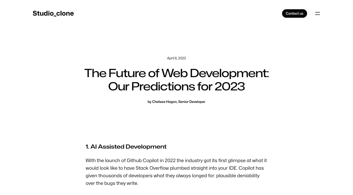 Modern Website Preview