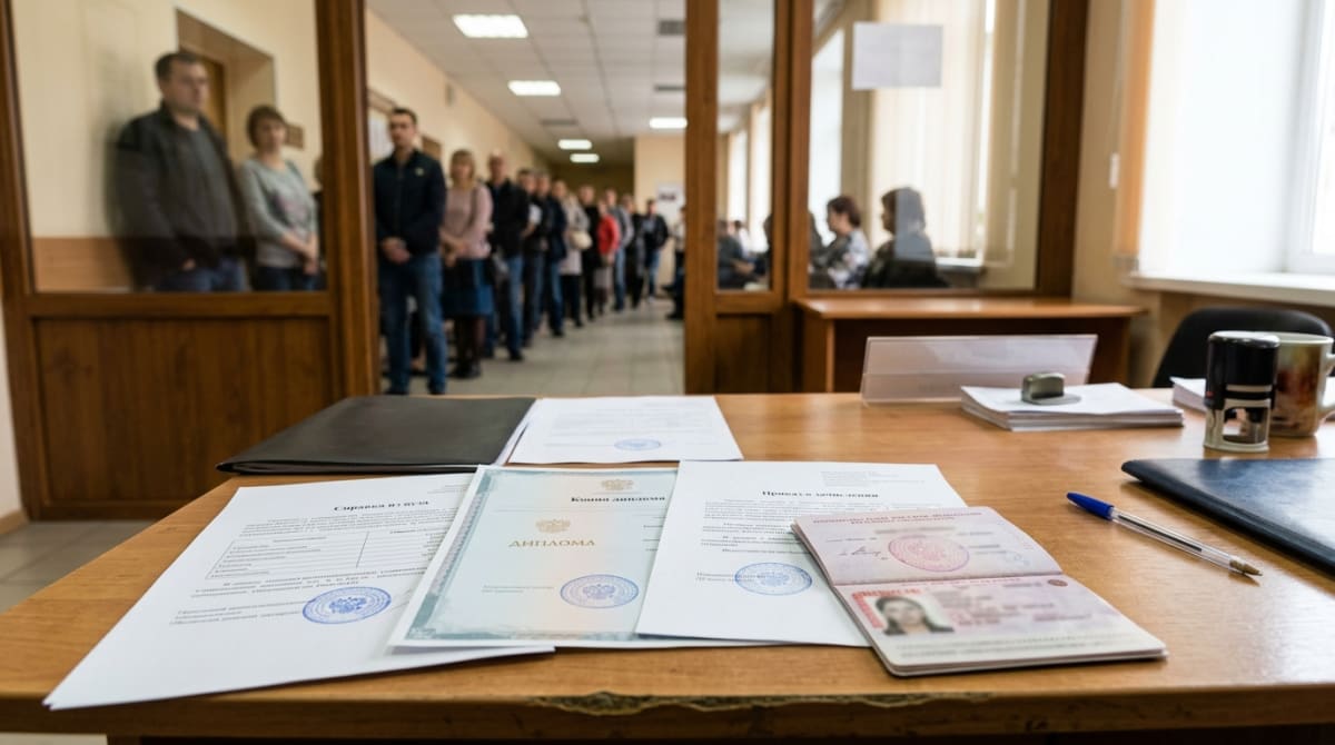 пакет документов и справка для оформления отсрочки в военкомате