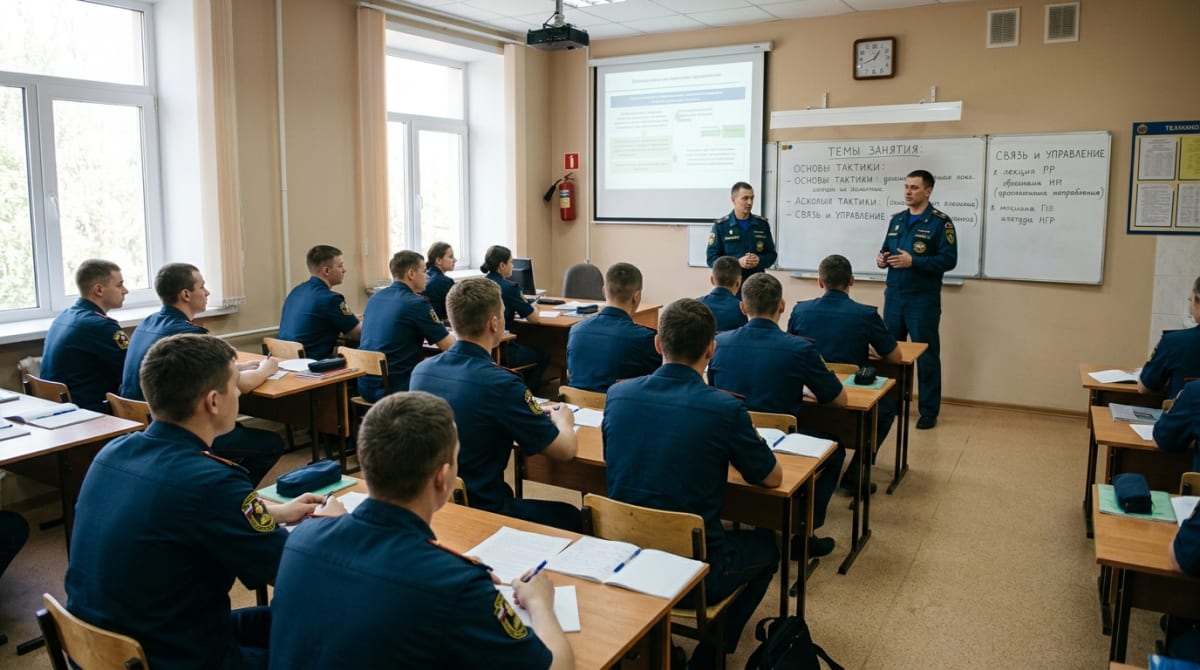 Теоретическое занятие в учебном классе