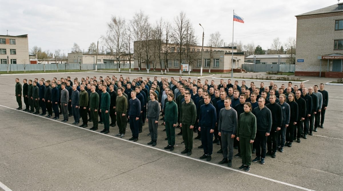 Общее построение группы в учебном центре, дисциплина и распорядок