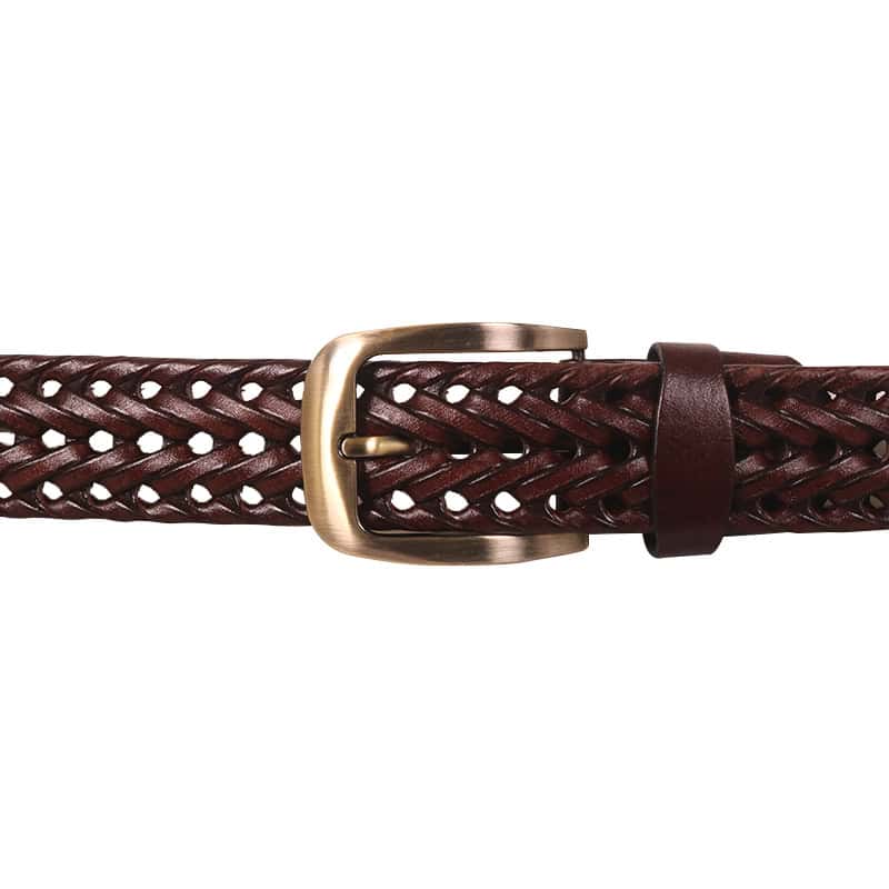 Modern Plaited Leather Belt