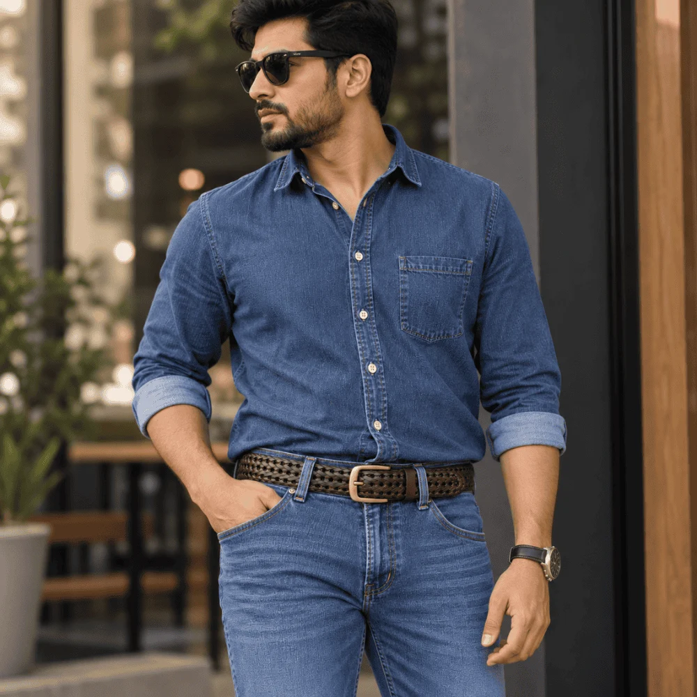 Modern Plaited Leather Belt