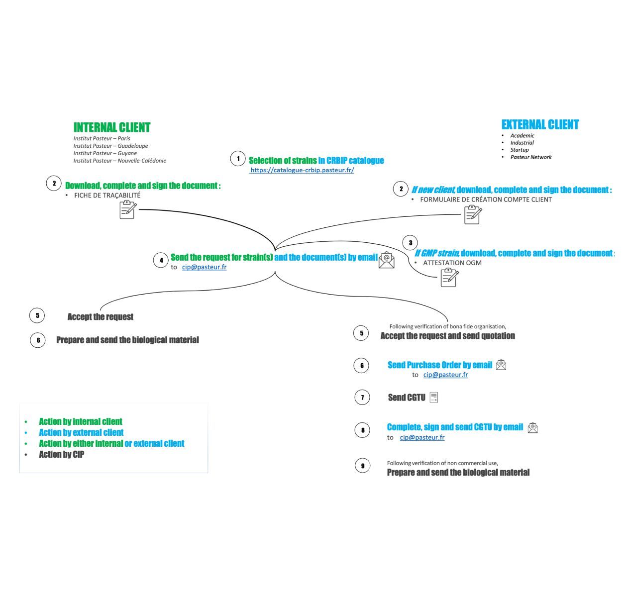 CIP distribution flow chart