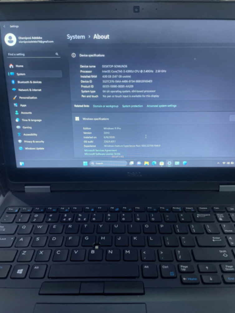 Dell Latitude E5570 London Used – 4GB RAM, 750GB SSD, Business Laptop