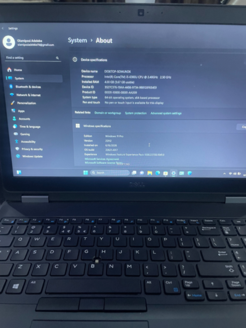 Dell Latitude E5570 London Used – 4GB RAM, 750GB SSD, Business Laptop thumbnail 2