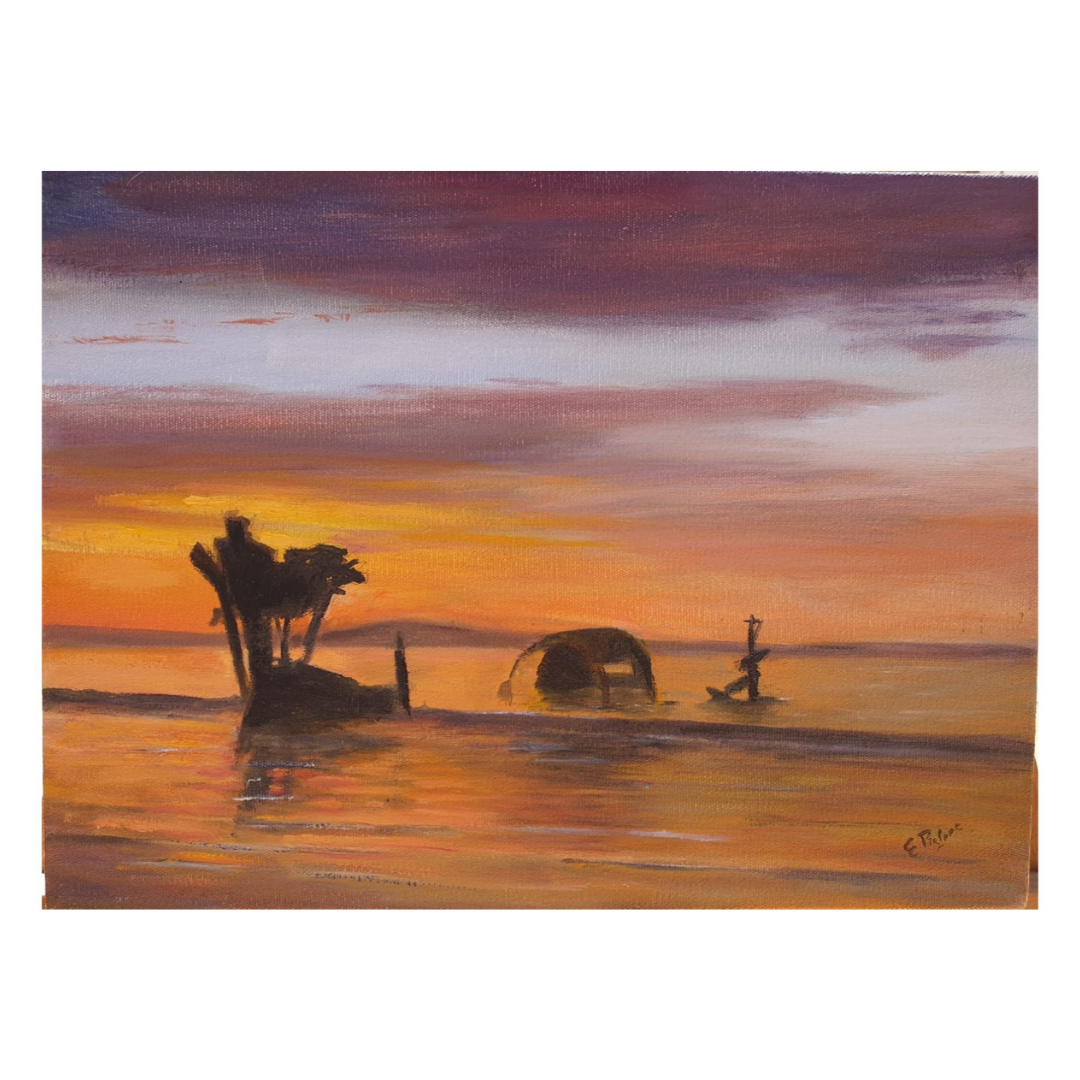 Saldanha Sunset painting by Estelle Pieters
