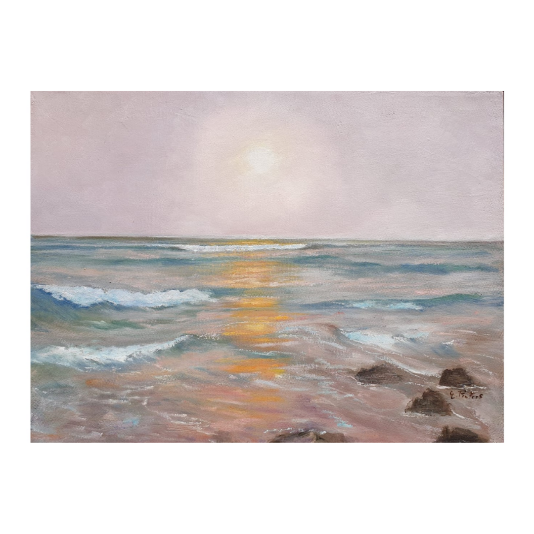 Yzerfontein Sunset painting by Estelle Pieters