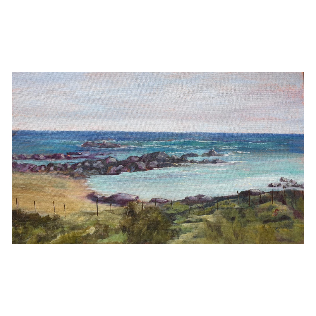 Shoreline Stillness painting by Estelle Pieters