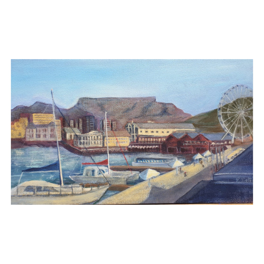 Waterfront Ferris Wheel painting by Estelle Pieters