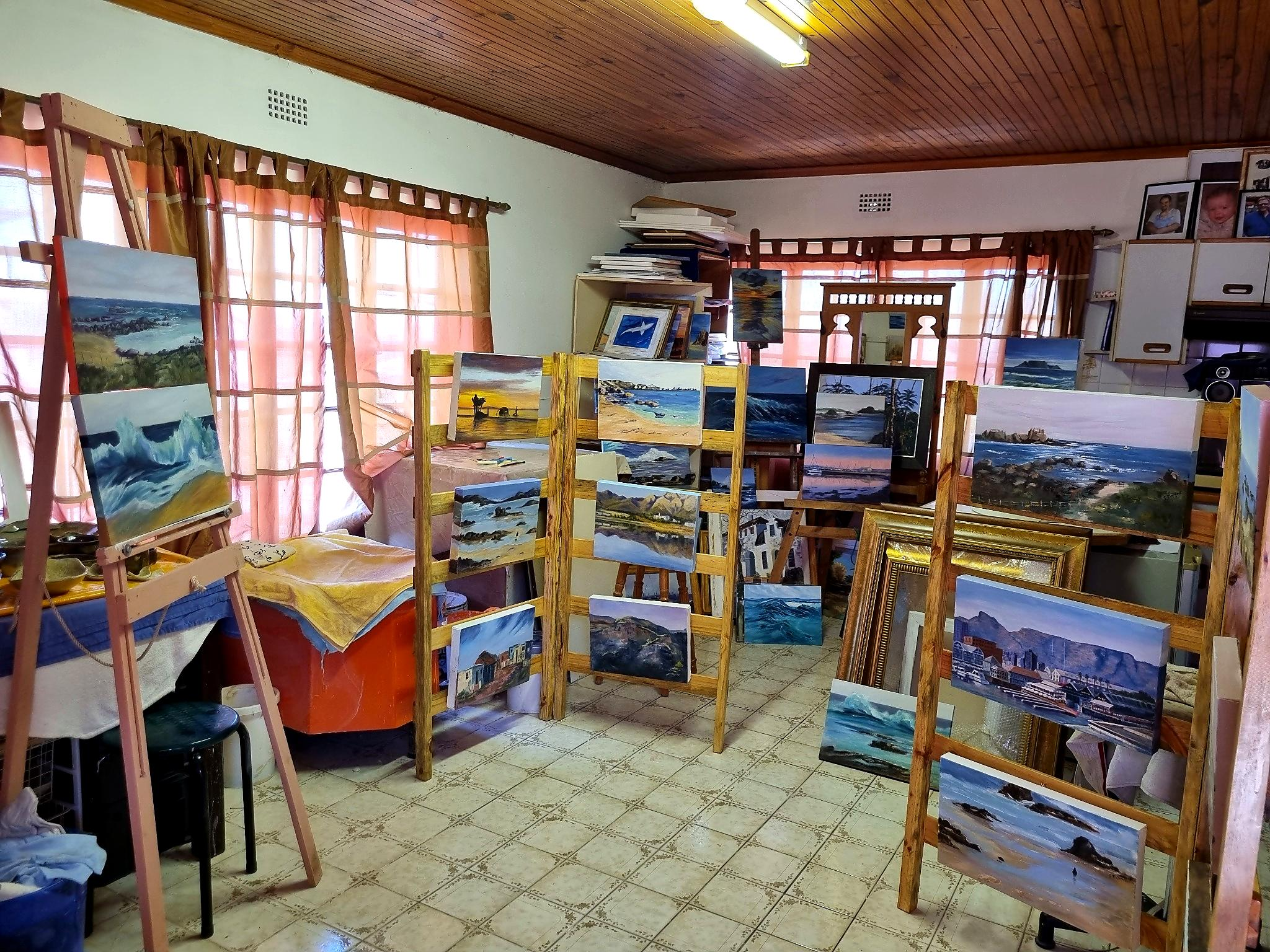 Estelle Pieters in her studio