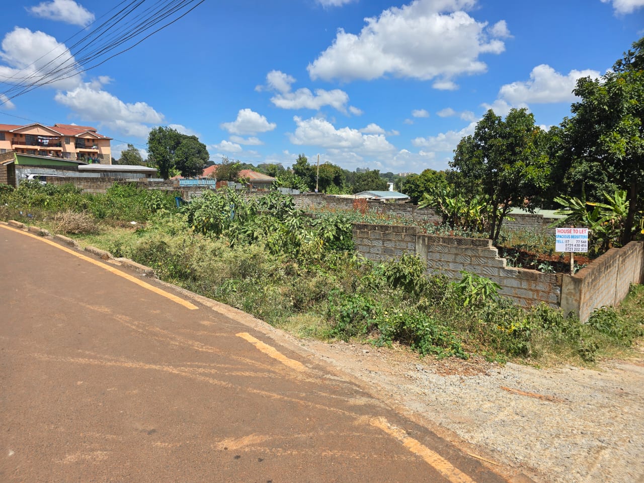 Prime 1/4 acre plot  along dagoretti road