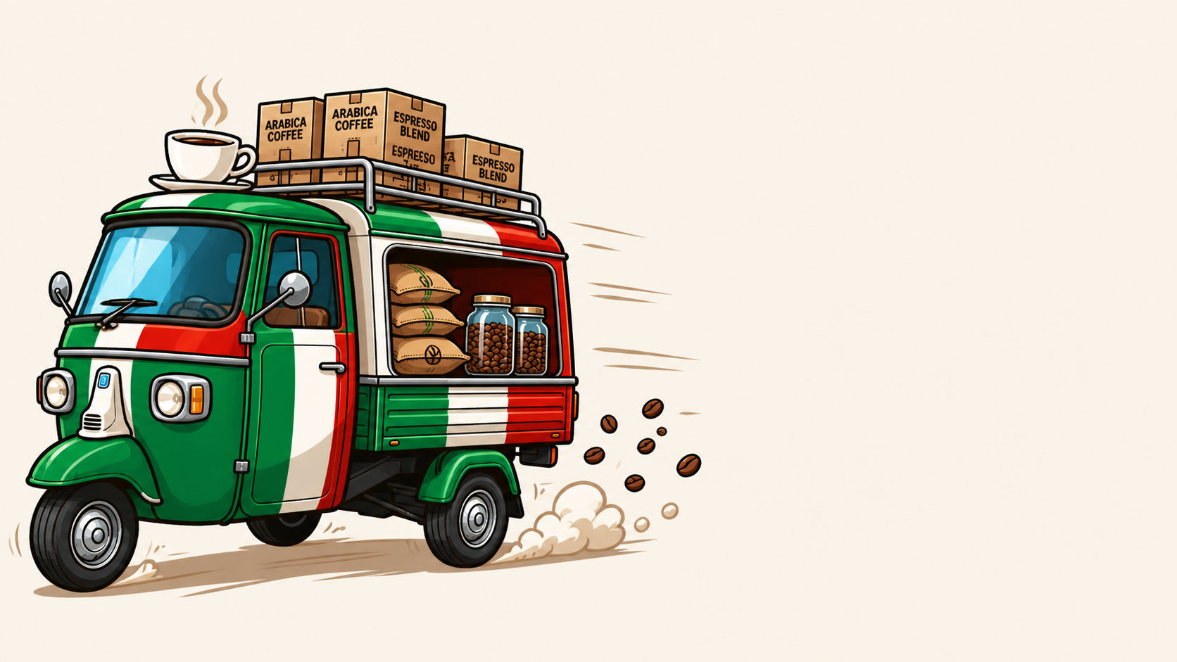 Italienischer Kaffee Lieferdienst - direkt zu Ihnen nach Hause