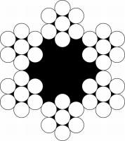 Wire, 5 mm - 6x7+FC, galvanisert