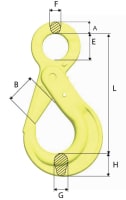 Safety eye hook - Gunnebo GrabiQ BK 26-10