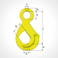 Safety eye hook - Gunnebo BK Offshore HDG