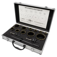 Hole saw kit, 14 pcs