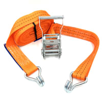 Lashing belt with hooks