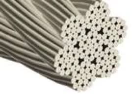 Wire rope sling for safety nets, 2,5 mtr