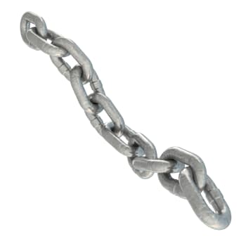 Short link chain Norwegian standard, galvanized