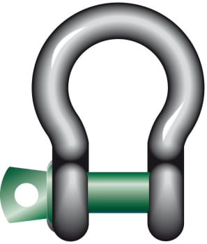 Bow shackle with screw pin - Green Pin G-4161
