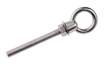 Eyebolt with flange, stainless steel AISI 304