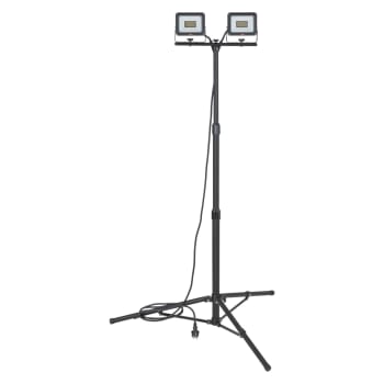 Lyskaster, LED, 2×20W med teleskopstativ