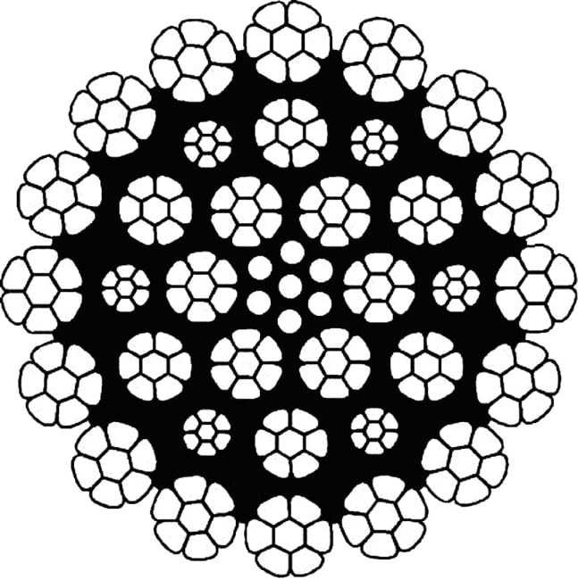 Wire - 35x7 KOMP., galvanisert, RHLL, 2160Nmm²