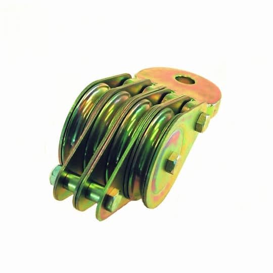 Block - Vossablokka, quad-sheaved