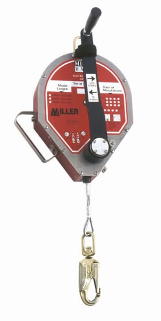 Fallsikringsblokk med nødsveiv - Miller MightEvac