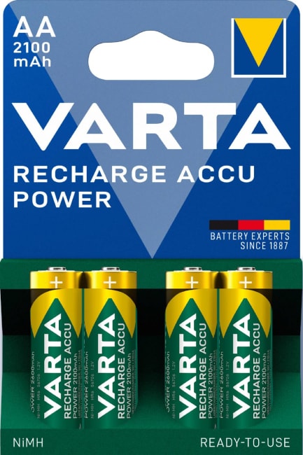 Batteri, oppladbart - AA, 4stk