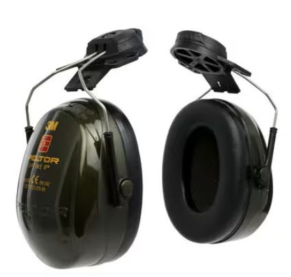 Øreklokke m/ hjelmfeste - 3M Peltor optime II, grønn