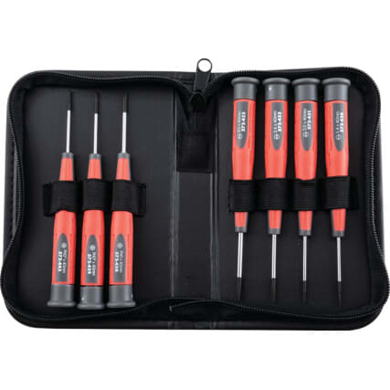 Precision screwdriver set, slotted and Phillips - Kennedy
