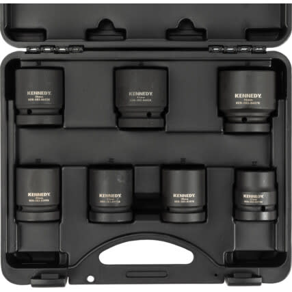 Impact socket set 1" - Kennedy, 7 pcs