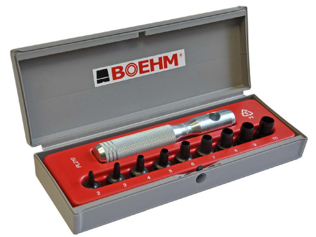 Hollow punch set - BOEHM, 9 pcs