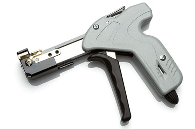 Cable tie installation tool for stainless steel ties
