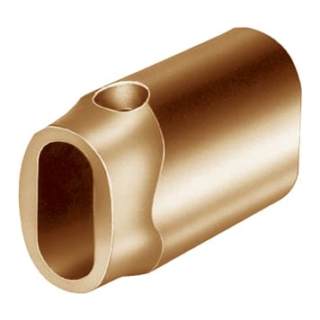 Steel wire rope ferrule, copper - TALURIT TCU-KH