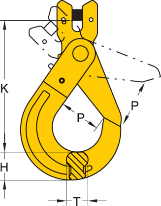 Safety clevis hook - YOKE YD