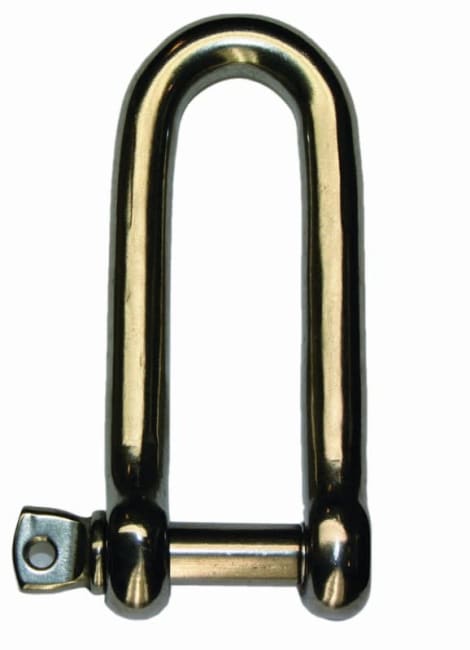 Dee-shackle long type, stainless steel AISI 316