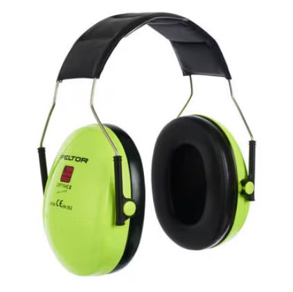 Ear muff c/w headband - 3M Peltor optime I, Hi-viz