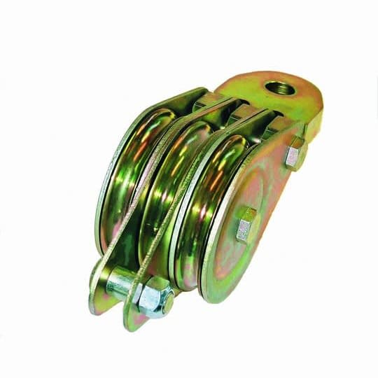 Block - Vossablokka, triple-sheaved