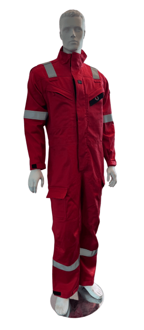 Kjeledress med dropguard, flammehemmende, antistatisk og lysbuebeskyttelse