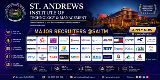 Major recruiters at SAITM