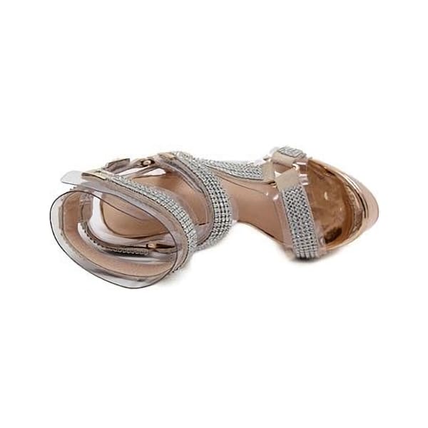 ARCE See Through Rhinestone Sandals — THE KONCEPT