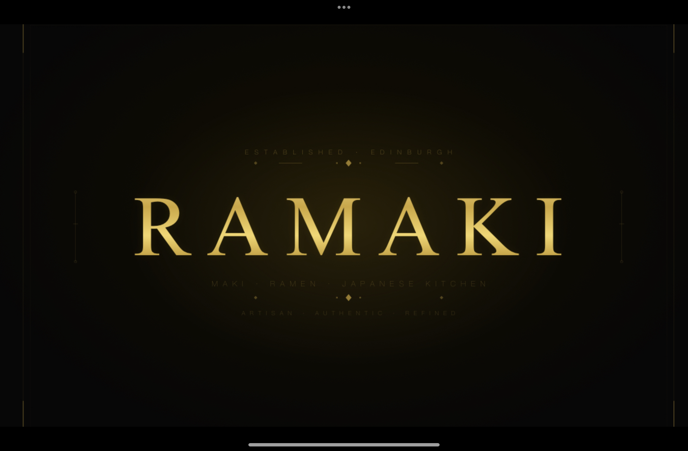 Ramaki signature dish