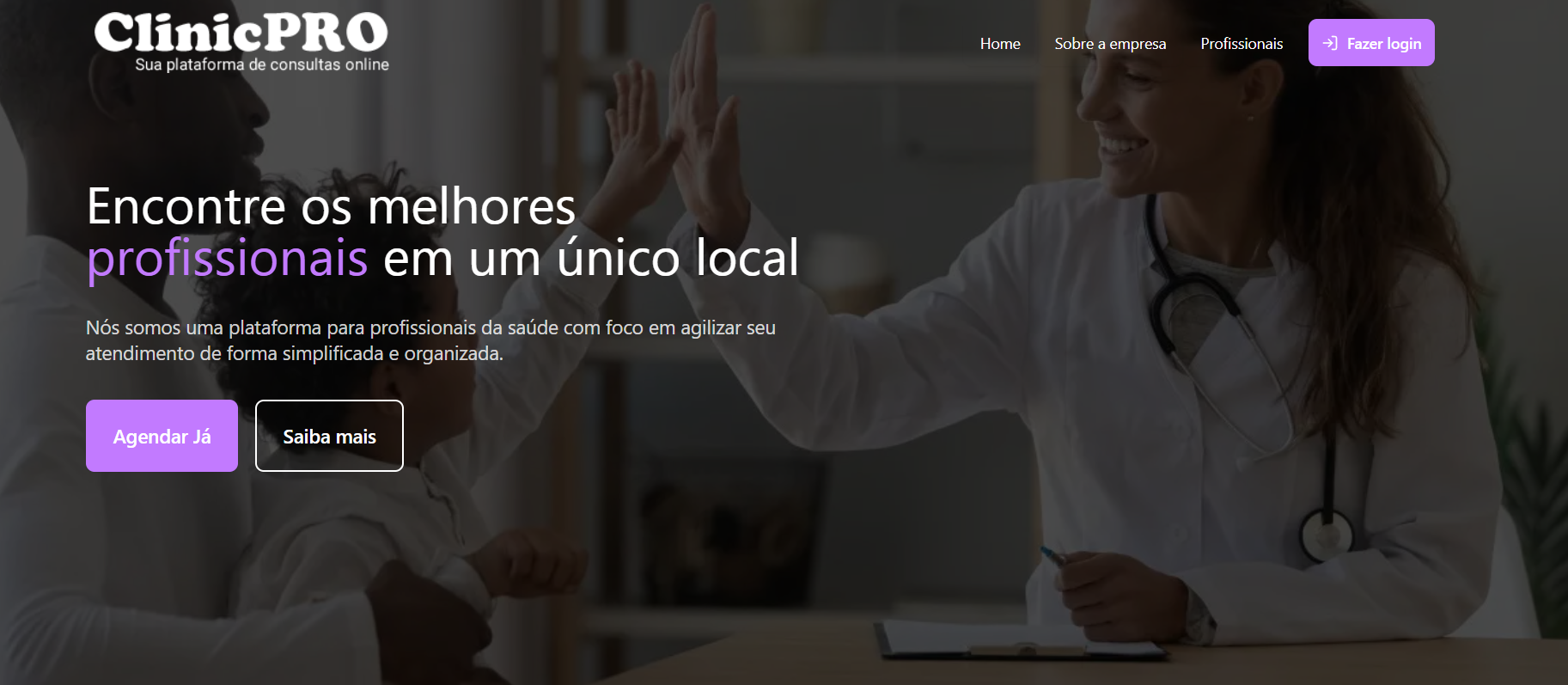 ClinicPro - Sua plataforma de consultas online